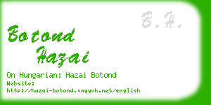 botond hazai business card